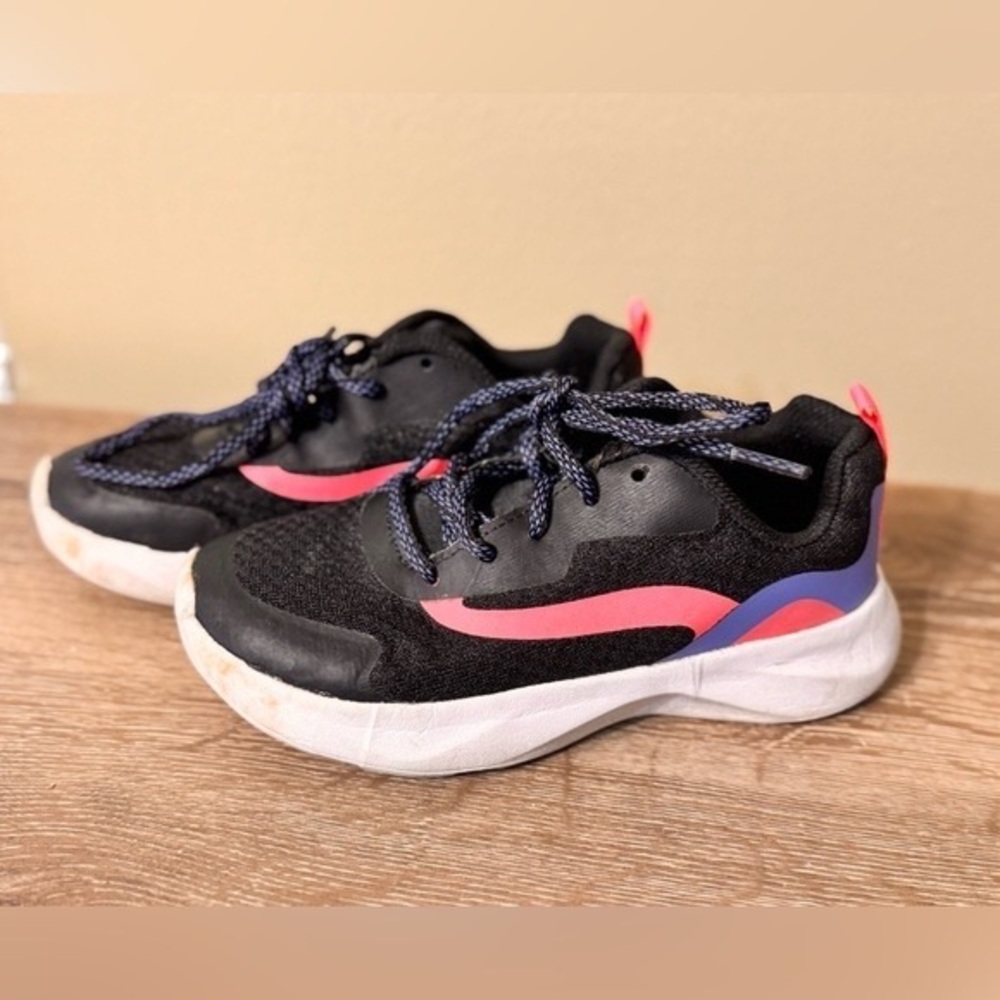 Athletic Works Kids Black and Pink Sneakers